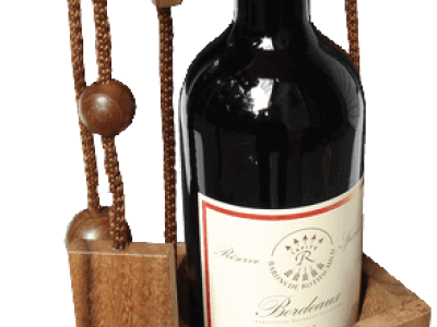 Flaschenpuzzle dunkel – Die raffinierte Geschenkidee mit Knobelspass