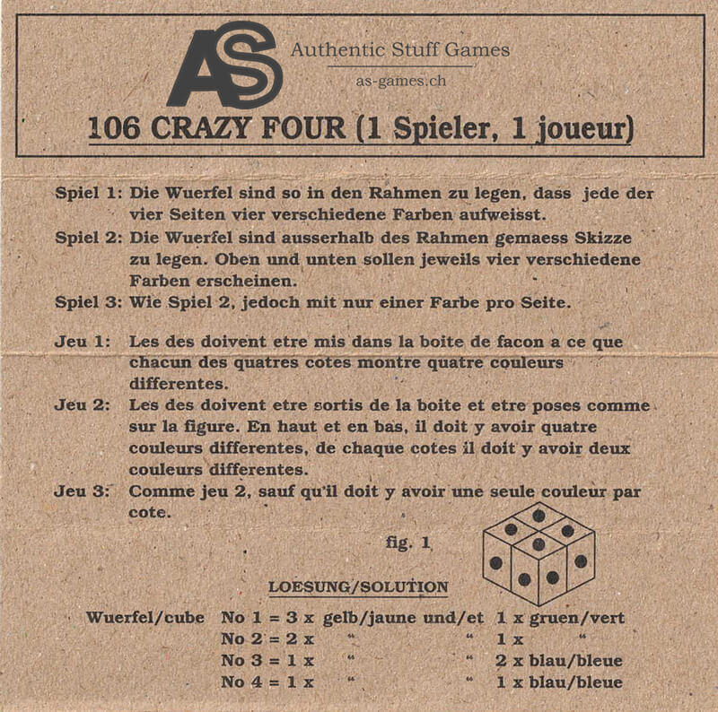 Crazy-Four – Das ultimative Rätsel für Profis!