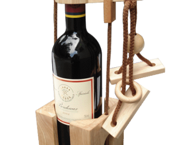 Flaschentresor hell – Die originelle Geschenkidee mit Rätselspass