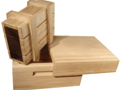2er-Set Trickboxen aus Holz – Schatztruhe & Magic Box