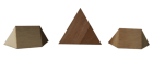 Pyramide 2 aus Holz – 3D-Puzzle mit zwei Teilen