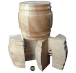 Holz-Knobelspiel „Barrel 1“ – Fass mit Geheimmechanismus
