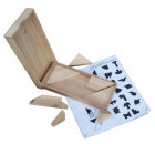 Fantastic Five aus Holz – Legepuzzle mit 76 Aufgaben