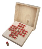 Solitaire Holzspiel – klassisches Denkspiel für 1 Person