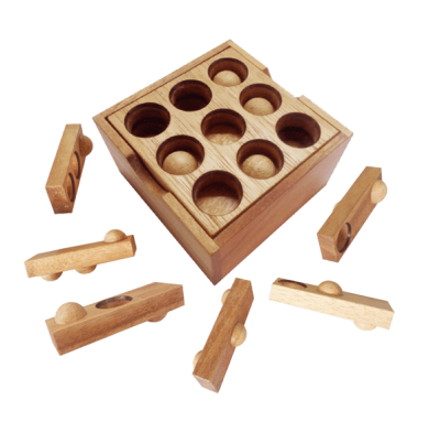 Golf Knobelspiel aus Holz – Geschenk für Golfer