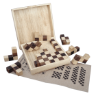 Schachbrett-Puzzle aus Holz – Logikspiel für 1 Person