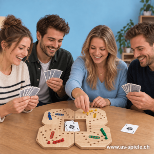 DOG Spiel aus Holz mit magnetischen Spielfeldern und Spielstäbchen